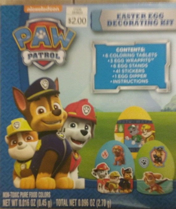 paw patrol easter egg set