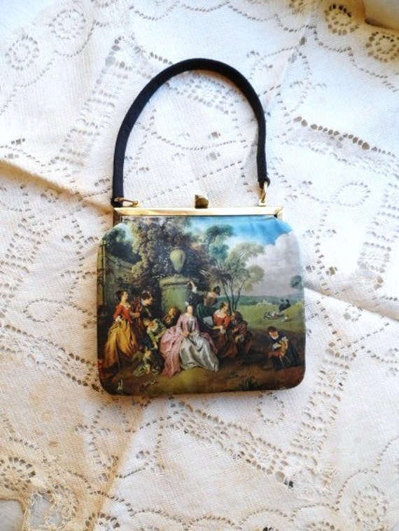 TANO of Madrid Spain 1940's Purse Reniasance Painting