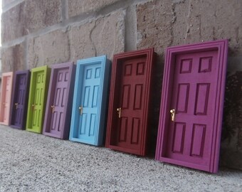 Dark Purple TINY Fairy Door, Fairy Party Favors, Fairy Pet Door, Fairy Stocking Stuffer