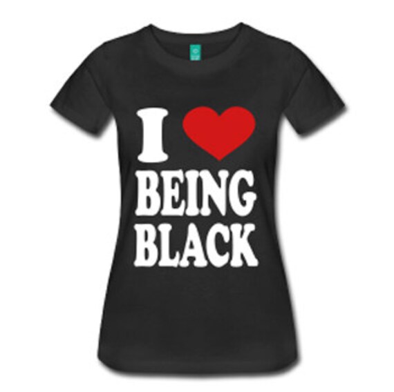 I Love Being Black Women's Fitted T-Shirt Black