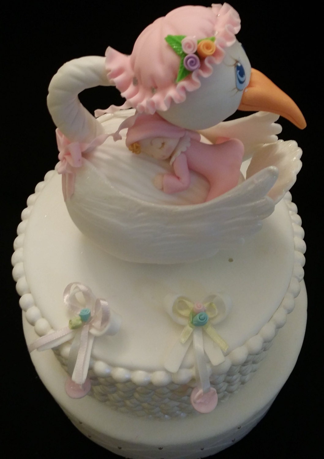 Stork Cake Topper Baby Shower Stork Stork for Cakes Stork