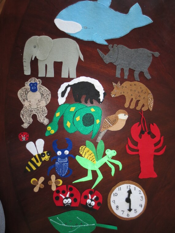 Grouchy Ladybug Felt Story Set by FancyFeltStories on Etsy