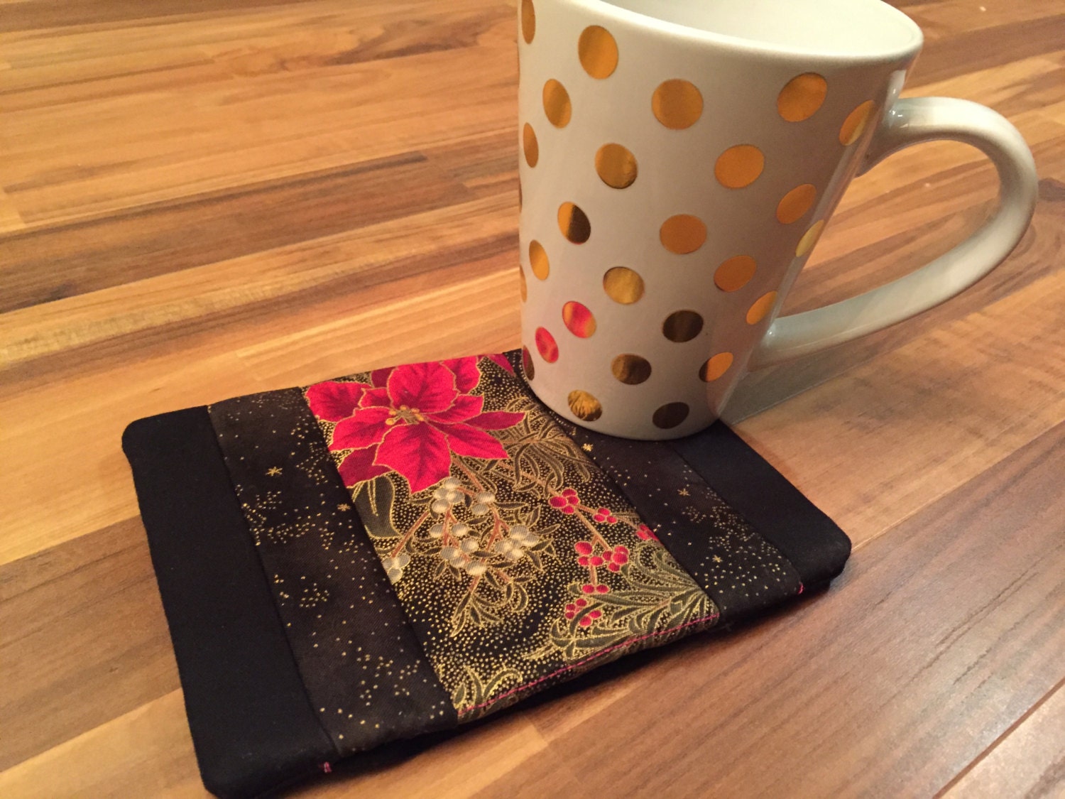 In the Hoop Mug Rug Instant Download Digital Embroidery File