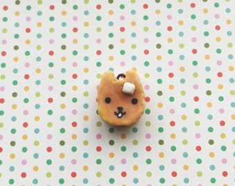 Kawaii Squishy Inspired Kapibarasan Pancake Miniature Polymer Clay Charm, Kawaii Best Friend Charm, Purse Book Bag Accessory, Cute Gift Idea
