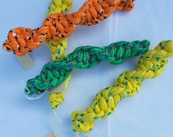 Helix Dog Tug Toy - handmade rope puppy tug toy