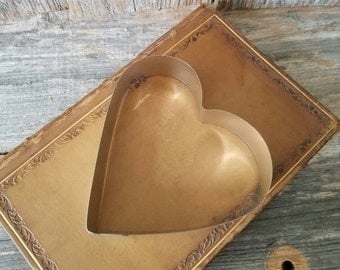 Retro Metal Heart Cookie Sandwich Cutter, Heart Shaped Cookie Cutter