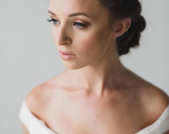 Silver Bridal Headband | Crystal Wedding Headband | Rhinestone Wedding Head Piece | Silver Bridal Hair Accessories | The Anastasia