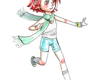 Custom Anime Art Commission Character by FaerytalesandFantasy