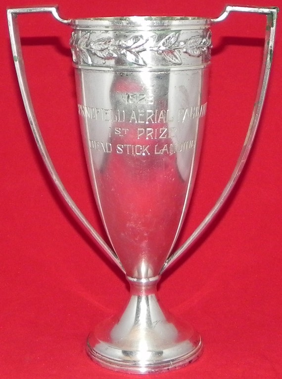1928 Ornate Loving Cup Style Aviation Trophy for the