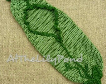 Newborn Crochet Outfit, Newborn Halloween Costume, Crochet Pea Pod, Peapod Costume, Baby Shower Gift, Baby Halloween Costume, Baby Costume
