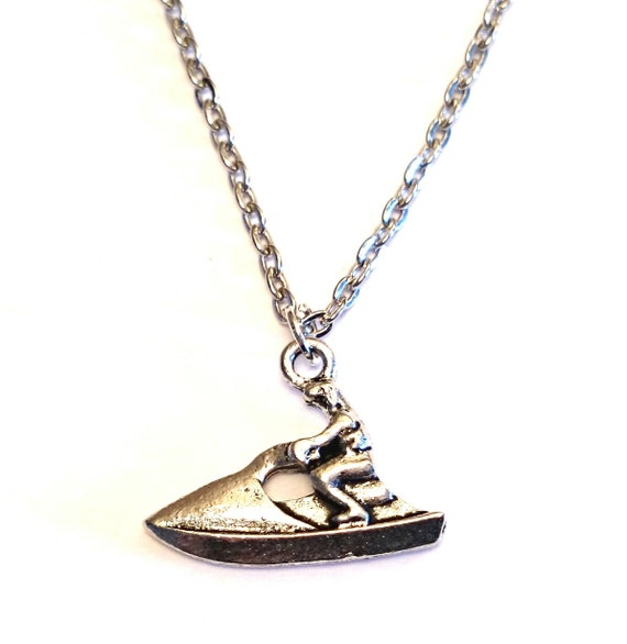 Jet Ski Necklace Jet Ski Charm Jet Ski by