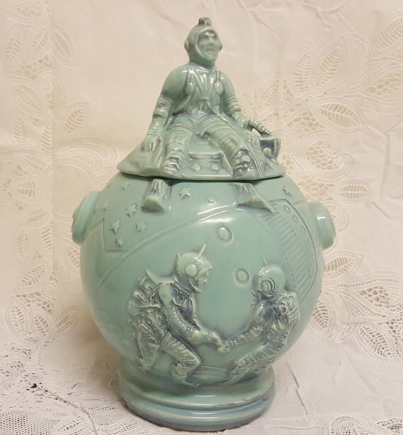 Rare Vintage McCoy Astronaut Cookie Jar From The by PlethoraOfJunk
