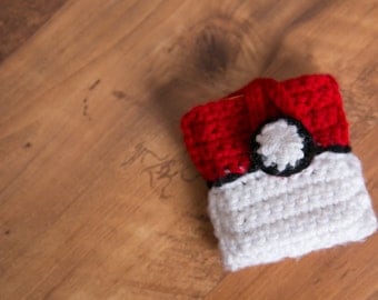 Pokemon Case, Pokemon Card Holder, Pokemon Crochet, Pokemon Go, Card Holder, Card Deck Holder,Deck Protector, Pokeball, Pokemon Crochet