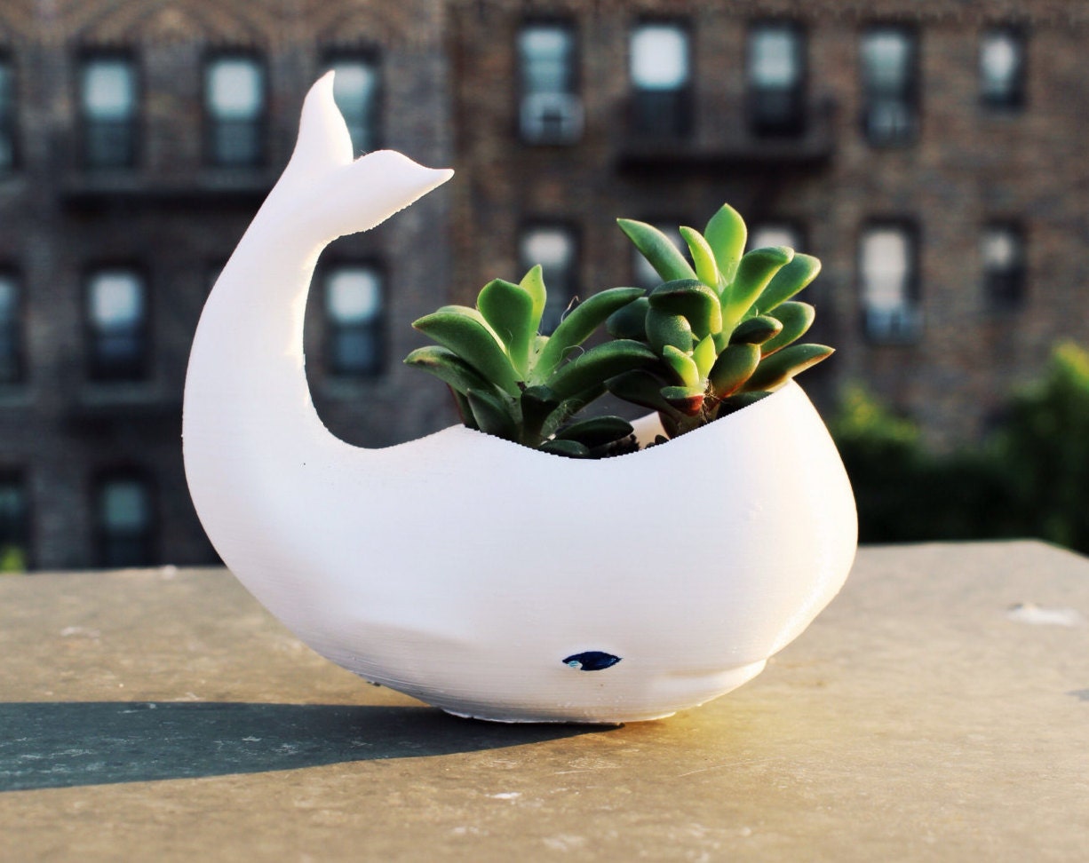 Whale Planter 3d Printed Holiday Gift Whale Christmas
