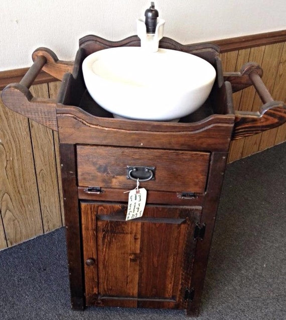 Vintage Reclaimed Old Dry Sink Vanity by WAGSCOLLECTIBLES