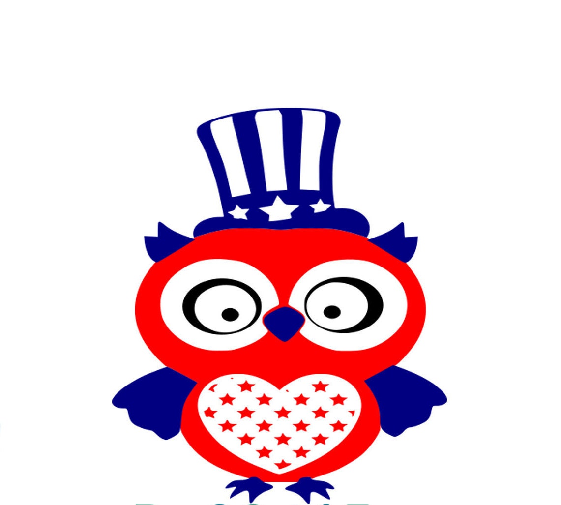 Download Owl SVG Patriotic Owl Flag SVG Cut Files for Vinyl Cutters