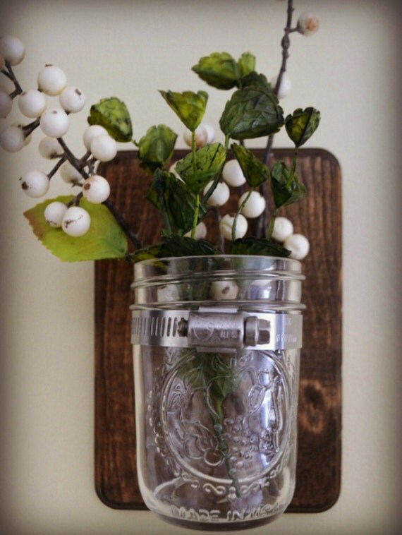 Coppia di appliques in barattolo di vetro. di vintagedrosemary Decorazione camino Rivestimento