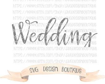 Wedding SVG, Vinyl cutting File - Dxf - Wedding Font Svg, Wedding Font Cutting Files, Font Svg, Font Cutting File