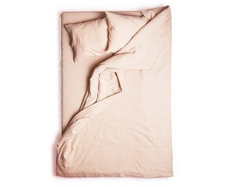 Dusty rose duvet cover Queen linen duvet King duvet covers Twin duvet Double bedding