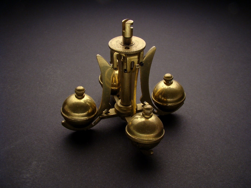 Antique Brass Clock Pendulum from a Clockwork Mechanism with