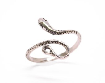 Silver Snake Ring, 925 Sterling Silver Ring, Wholesale Snake Ring, Fashion Jewelry Ring, Wholesale Jewelry Supplies, Adjustable Jewelry Ring