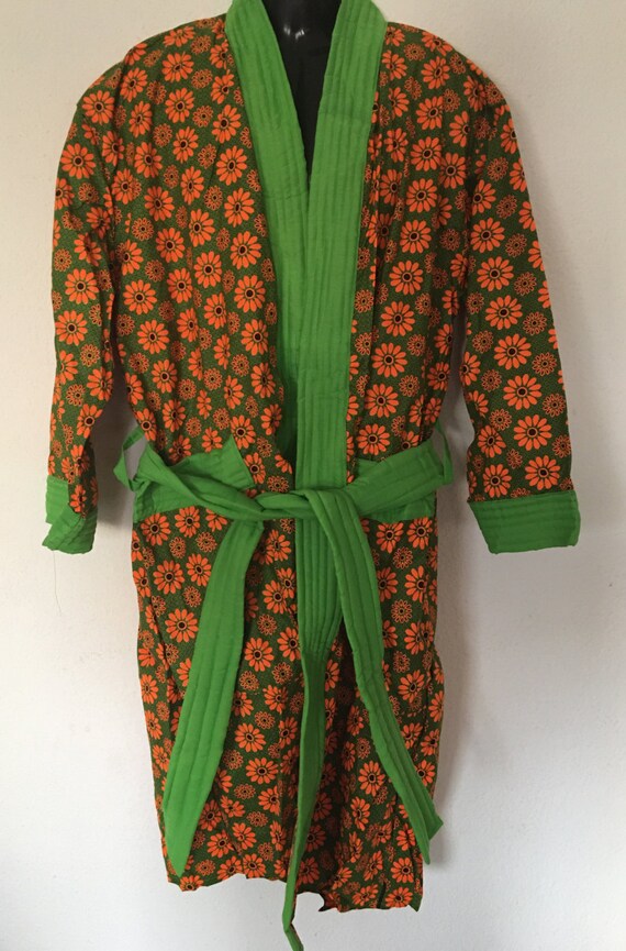 African Print Women's Bathrobe Men's Bathrobe Kimono