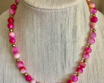 Magenta necklace | Etsy