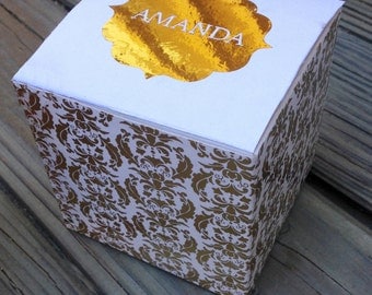 Fancy Metallic Gold Foil Balloon Pop Kit for Bridesmaid/Maid of Honor Proposal Gift