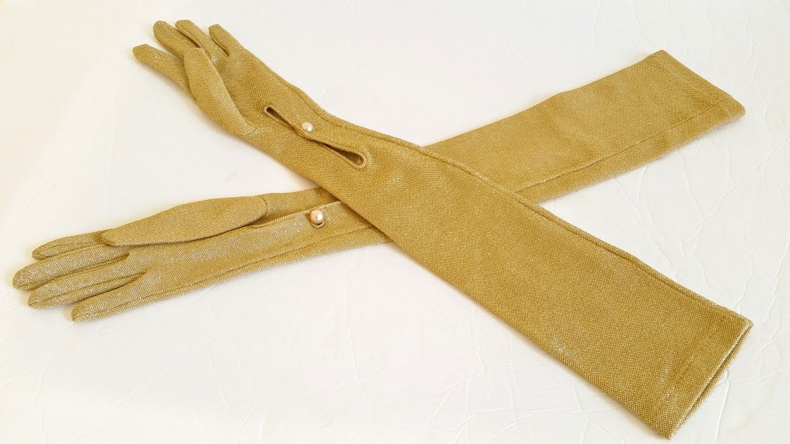 gold opera gloves gold opera gloves