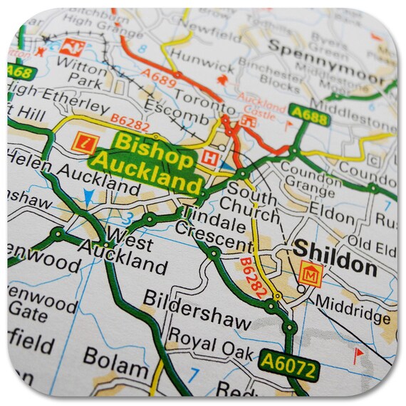 Auckland Map Coasters