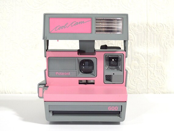 Polaroid Cool Cam in Pink and Gray with Case Film-Tested