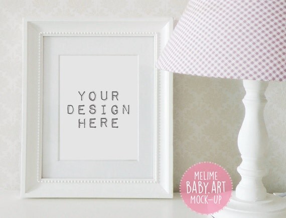 Download Items similar to White Frame Mock Up, Styled kids room Photography Mock Up, Baby Wall Art ...