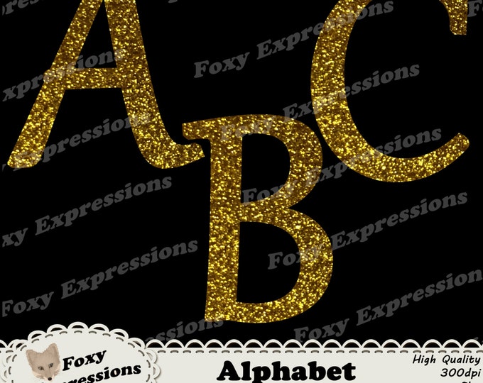 Gold Glittery Alphabet letters and numbers pack comes in gold to put a little sparkle on any project. 71 pieces. Comes with punctuations.