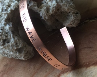 Copper cuff custom word bracelet custom quote jewelry pearl jam jewelry personalized cuff bracelet custom silver bracelet word bracelet
