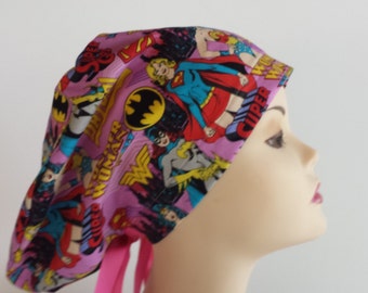 Women's surgical scrub hats, or scrub caps-Super Women DC