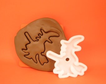 Witch flying on her broom Cookie Cutter