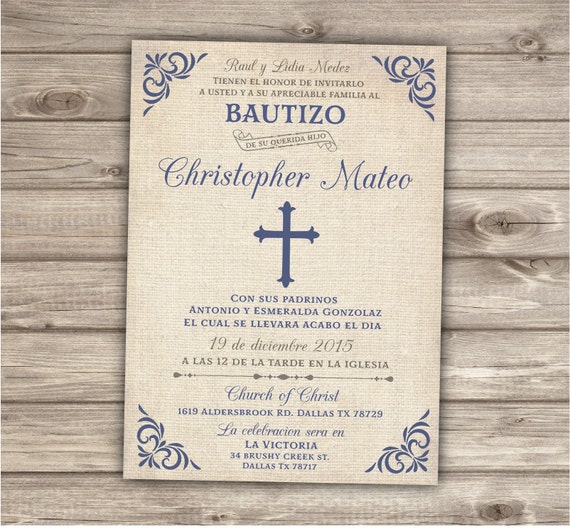 Baptism Invitations In Spanish 3