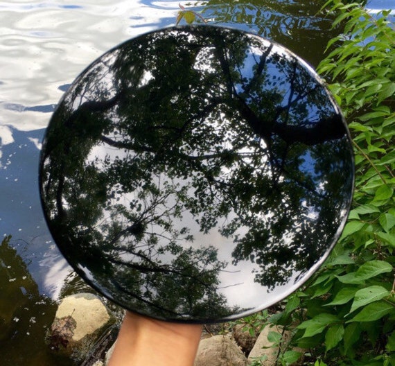 8.0 Black Obsidian Mirror