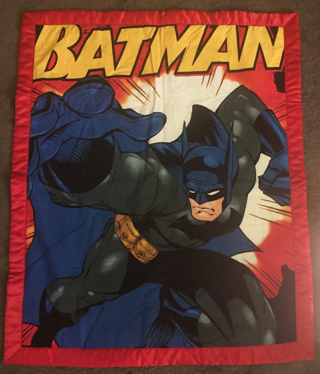Batman Crib Size Quilt