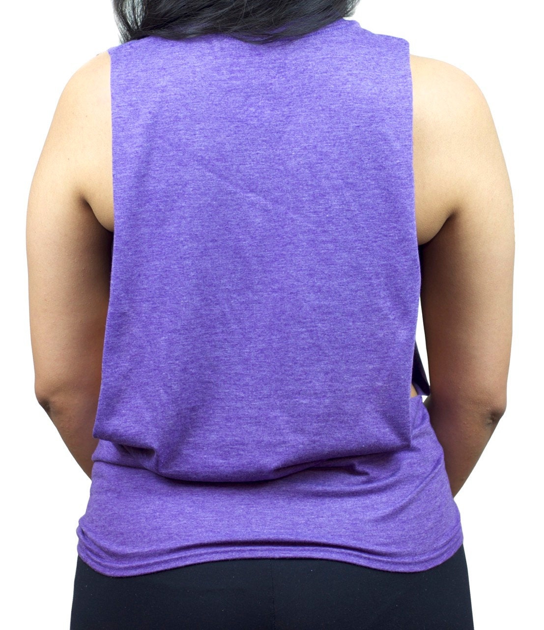 Women's Beast Mode Cut Off Tank Top Shirt Purple by ReppsApparel