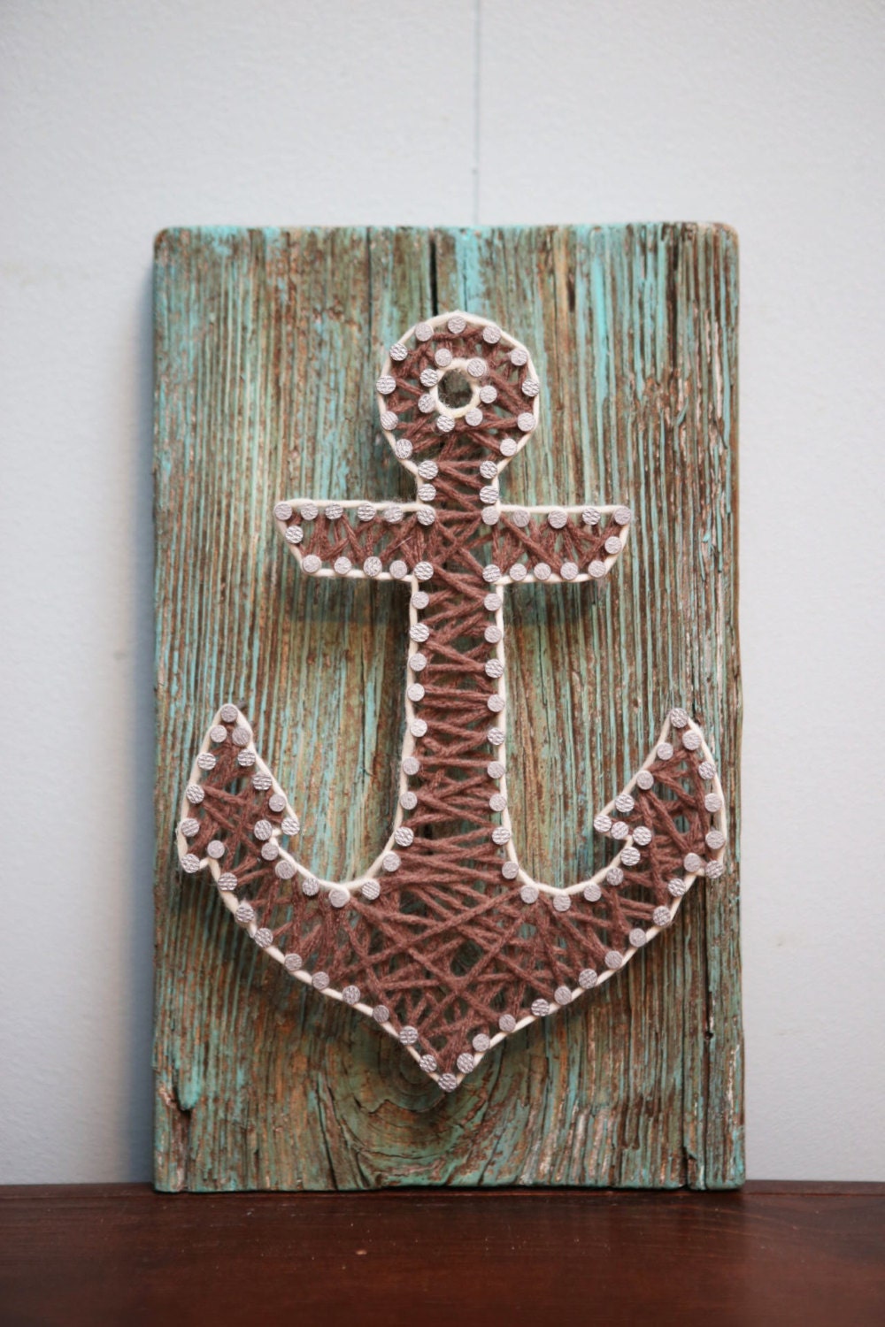 Anchor Driftwood String Art