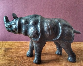 Vintage Liberty of London style leather Rhino