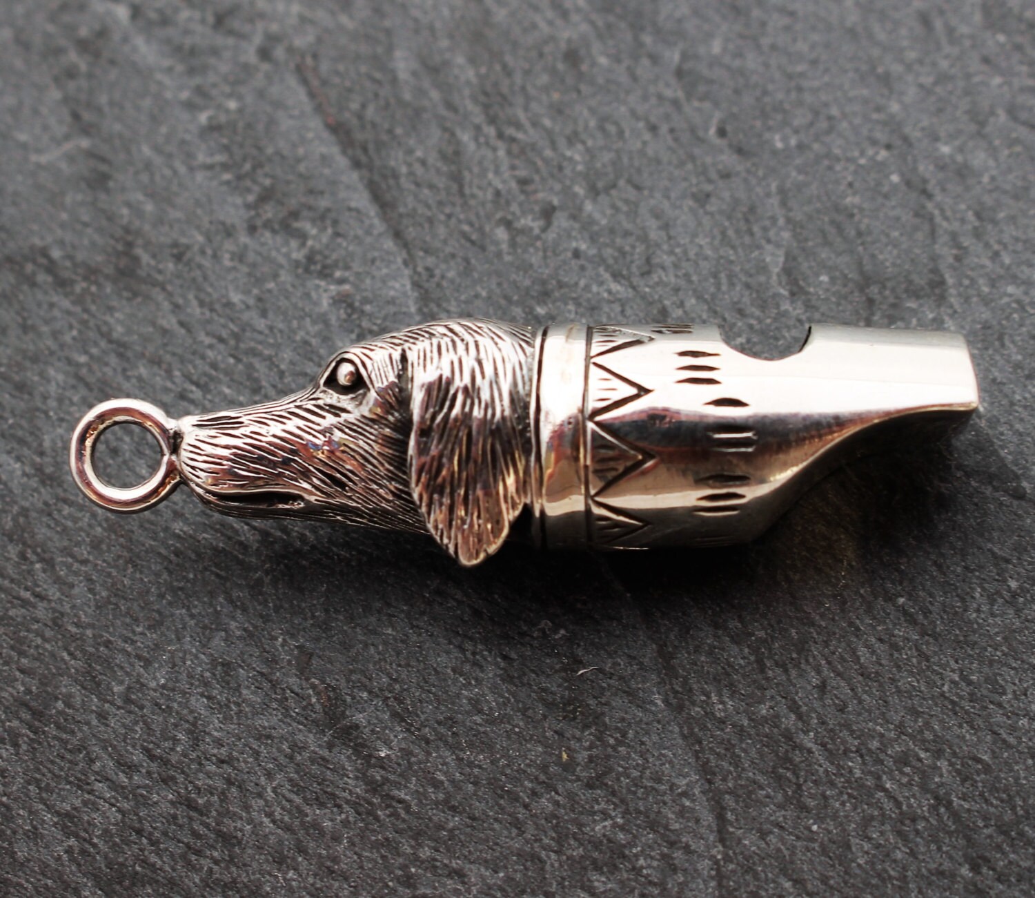 Sterling Silver Dog Whistle Pendant Sterling Silver