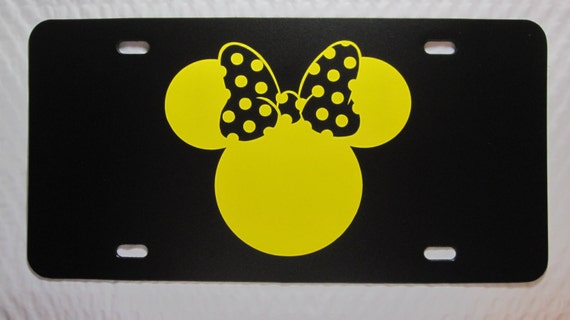 Minnie Mouse License Plate Choose the Plate and by WestGaVinyls