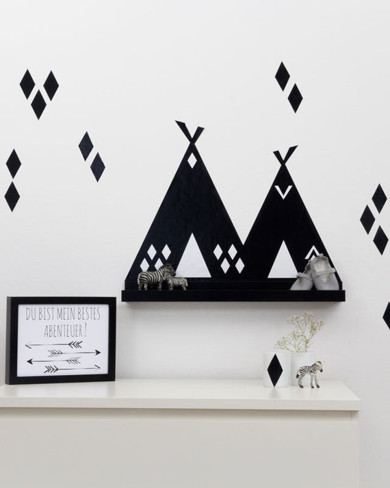 Kinderzimmer deko: tipi wandtattoo sticker für ribba /
