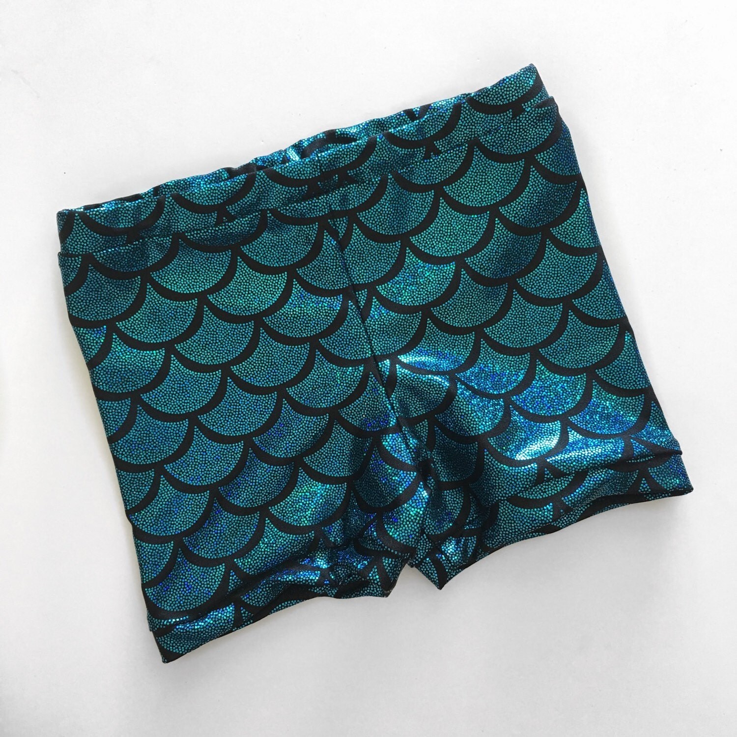 Little Mermaid Shorts mermaid shorties fish scale shorts