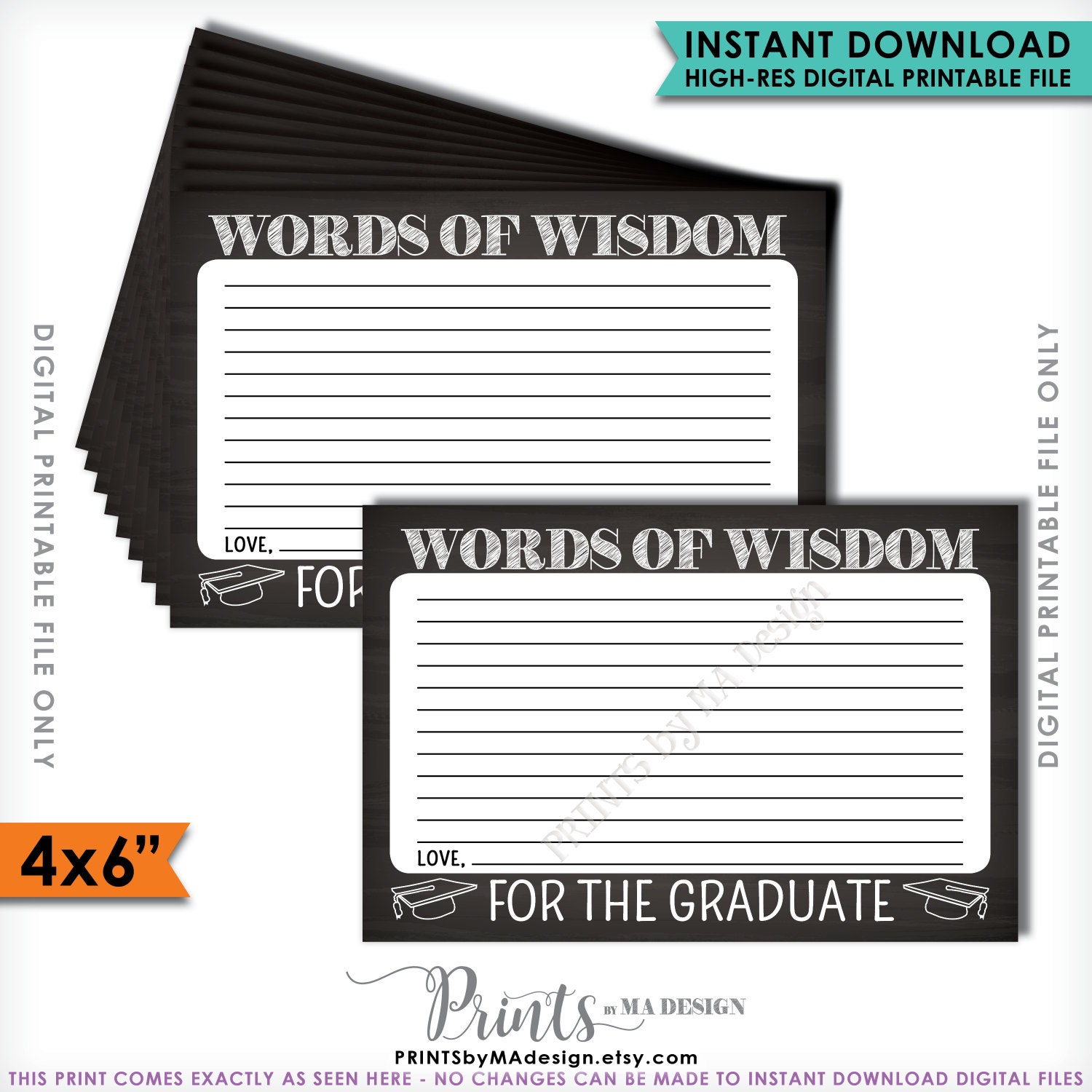 Advice For Graduate Words Of Wisdom For The Graduate Printable 