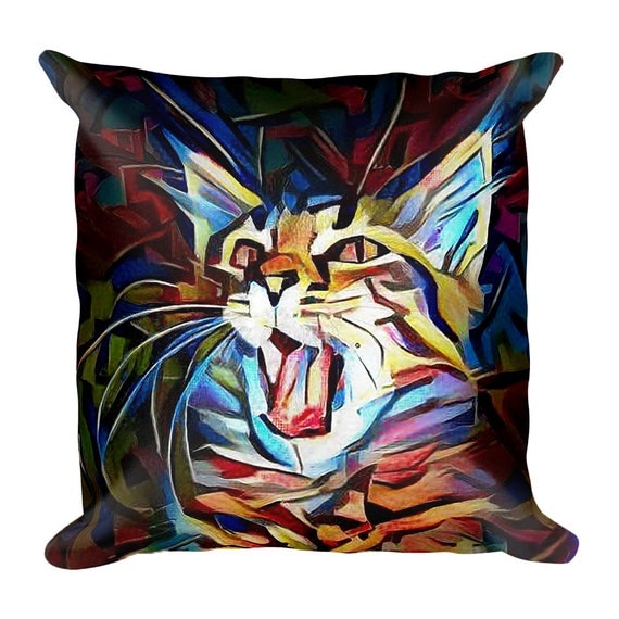 scaredy cat pillow