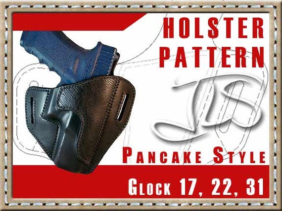 Glock 17 22 31 Leather Holster PATTERN Custom by JLSleather