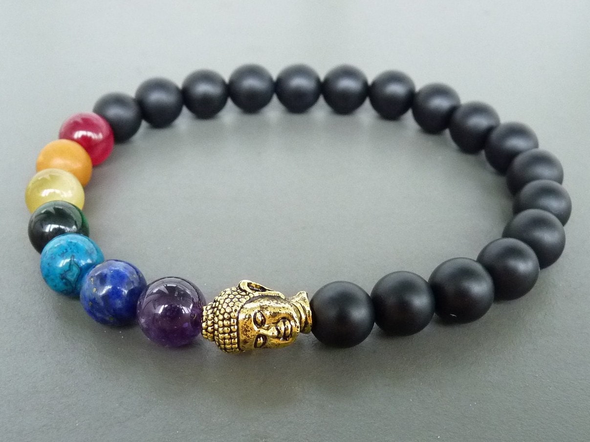 7 chakra bracelet Yoga Jewelry bracelet for men Chakra Mens